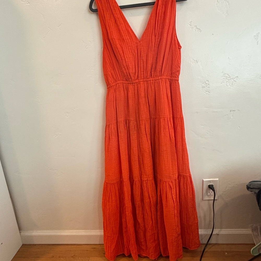 H&M Vibrant Orange Maxi Dress